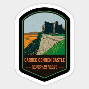 Carreg Cennen Castle Brecon Beacons National Park Sticker